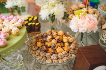 Biscuits in Glass Vase