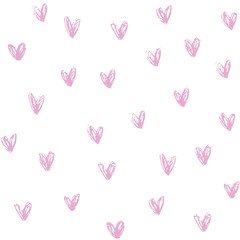 Abstract seamless pattern with hearts