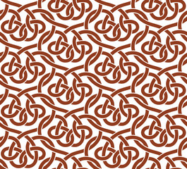 Vector seamless pattern of ribbons