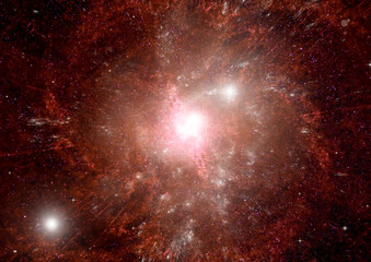 galaxy in a free space