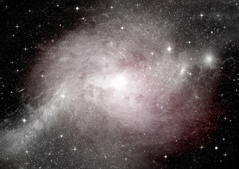 galaxy in a free space