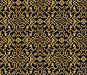 Vector seamless damask pattern