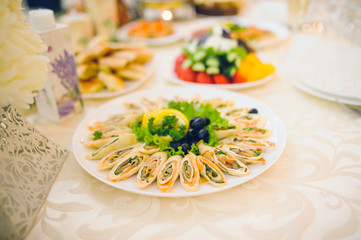 Pancakes with Red Fish