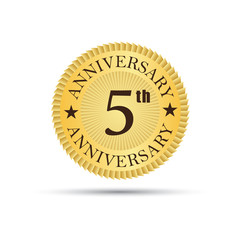 5 years anniversary logo