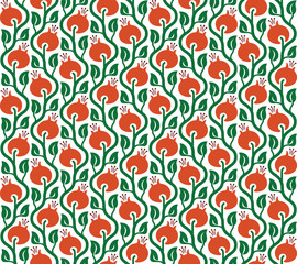 Vector seamless pattern of briar