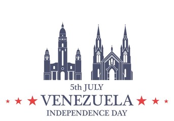 Obraz premium Independence Day. Venezuela