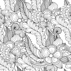 Fototapeta premium Floral seamless pattern.