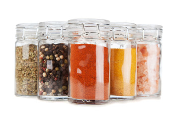 Set of different herbs and spice