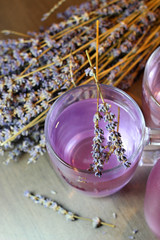 Obraz na płótnie Canvas Homemade lavender drink
