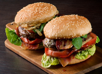 Two Tasty Hamburgers