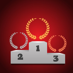 Winners podium  background  eps 10 vector illustration