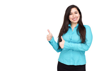 Portrait of happy business woman