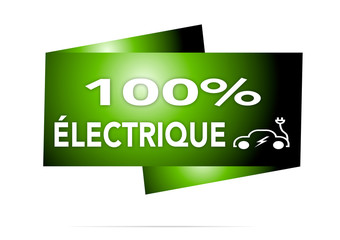 100% &eacute;lectrique  &eacute;tiquette 