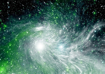 galaxy in a free space