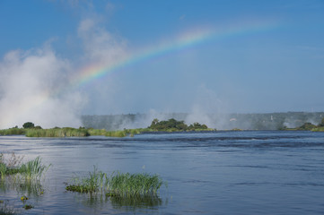 The Victoria Falls is the largest waterfall in the world and is a world heritage landmark
