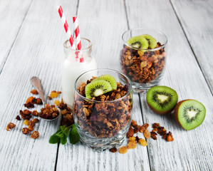 Granola cereal with nuts