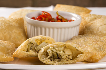 Codfish pastry with pepper