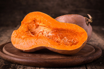 pumpkins on wooden board,healthy food
