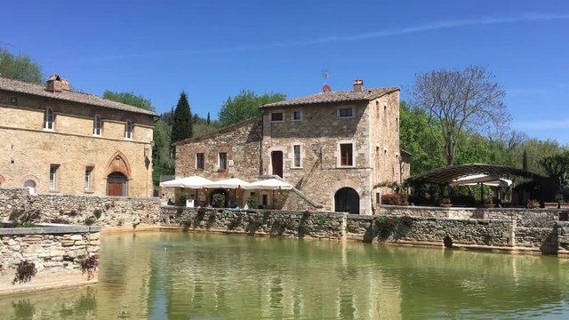 Bagno Vignoni, medieval and thermal town of Tuscany