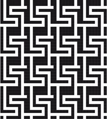 An elegant black and white pattern