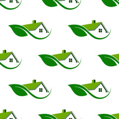 Natural House cleaning seamless pattern background.Vector graphic illustration