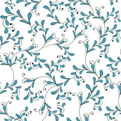 Seamless pattern with leaf, abstract leaf texture, endless background.