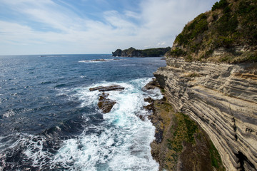 勝浦海中公園の海岸線