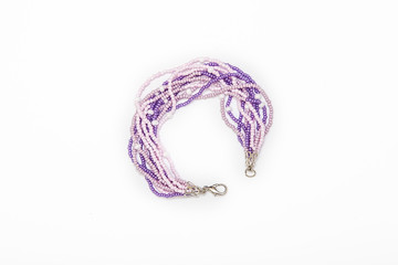 Purple beaded bracelet