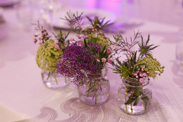 decorated wedding table