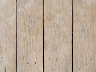 wood plank with copy space. Weathered, bleached gangplank background on the beach. Wood background.