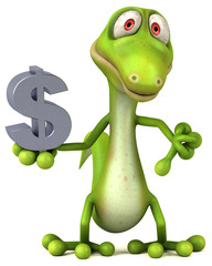 Naklejka premium Fun lizard