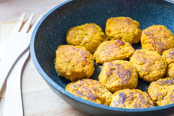 A Pan with Beautiful Tasty Paleo Sweet Potato Pancakes