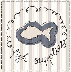 Fish supplies label