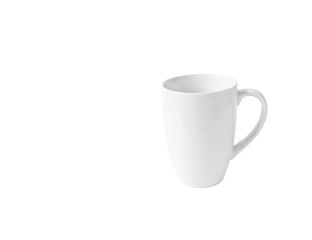 Cup on the white background with clipping path.