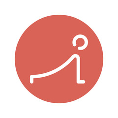 yoga vector icon logo