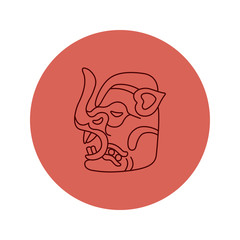 Vector maya icon tattoo