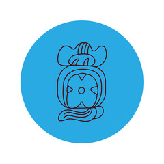 Vector maya icon tattoo