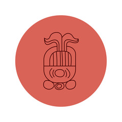 Vector maya icon tattoo