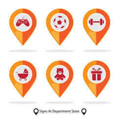 sign in department store set F