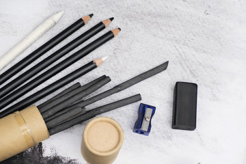 Charcoal art and equipments