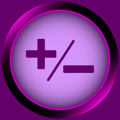 Icon violet plus-minus