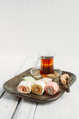 Turkish sweets and tea