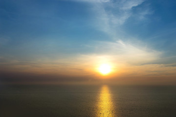 sunset on vacation time