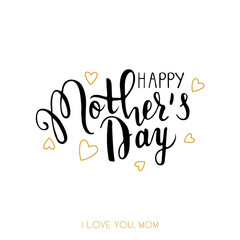 Happy Mothers's Day lettering.