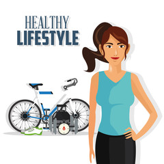 Icon of Healthy Lifestyle design, vector illustration