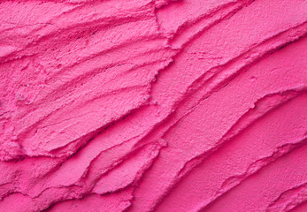 Fototapeta na wymiar Texture pink plastered wall for background