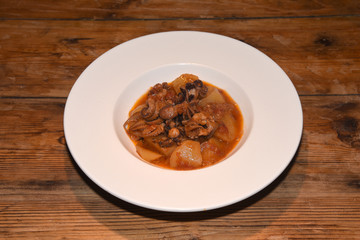 Octopus with potatoes
