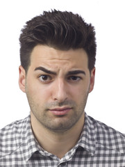 Obraz premium annoyed man's face