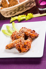 chicken meat is barbecue