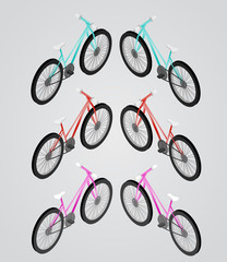 Bicycle Vector isometric illustration.